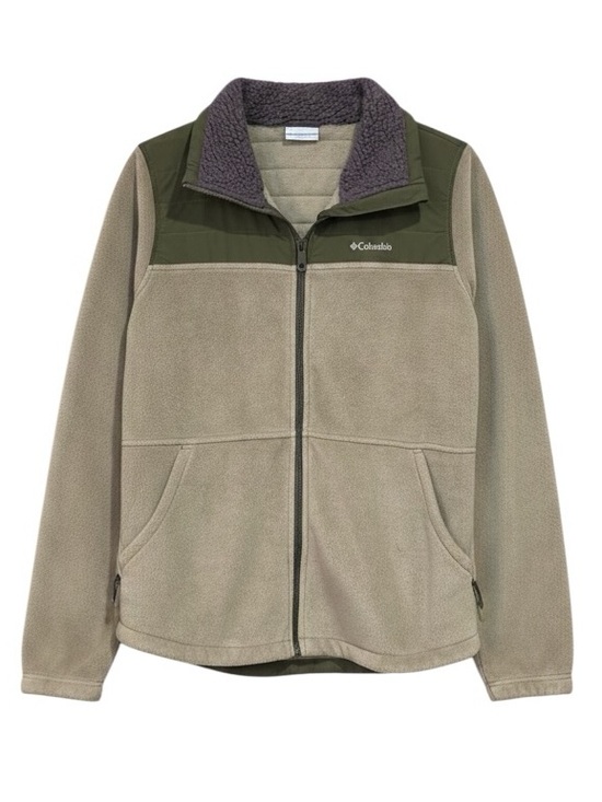Columbia Jackets & Blazers - Columbia Women’s Fleece Full Zip Jacket Tan Green Size Small